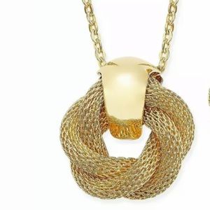 Gold Rope Twist Pendant